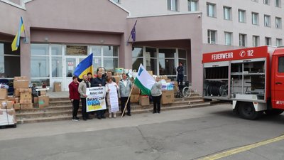 Охтирська центральна районна лікарня отримала гуманітарну допомогу з Німеччини