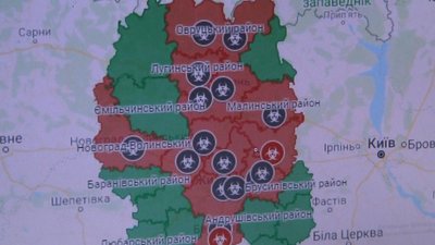 У Житомирі створили карту хворих на COVID-19 жителів області