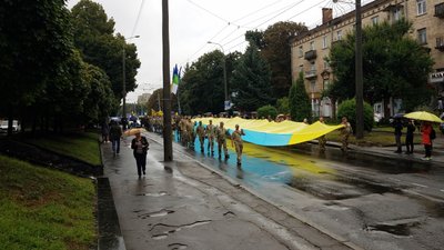 У Рівному стартувала хода до Дня Незалежності У Рівному стартувала хода до Дня Незалежності