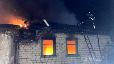Пожежа на Чернігівщині 14 листопада 2025 року, опіки отримав чоловік