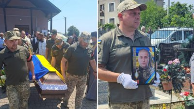 На Закарпатті попрощалися з полеглим військовим 40-річним Михайлом Яцківим