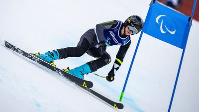 Український парагірськолижник Максим Гелюта на Паралімпіаді-2026