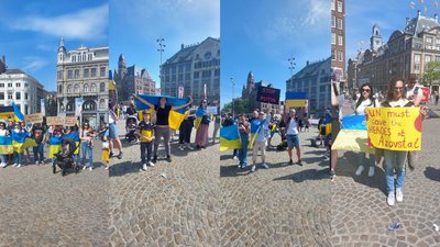 В Амстердамі відбулася акція на підтримку захисників "Азовсталі" й мешканців Маріуполя В Амстердамі відбулася акція на підтримку захисників "Азовсталі" й мешканців Маріуполя