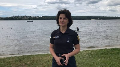 Тернопільські рятувальники провели навчання на водоймі Тернопільські рятувальники провели навчання на водоймі