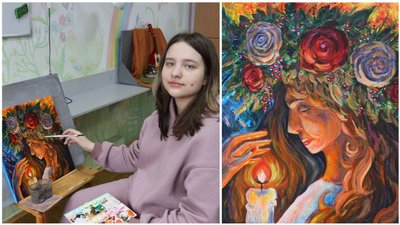 На благодійній виставці у Лондоні представили картини вінницьких художниць