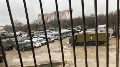 партизани, військова техніка РФ, Крим, Сімферополь