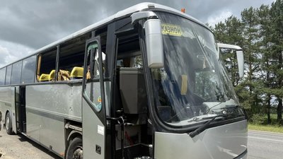 Автобус, Брянська область, РФ, білоруська дитяча футбольна команда