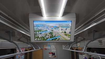 У вагонах харківського метро тестують інформаційні табло У вагонах харківського метро тестують інформаційні табло