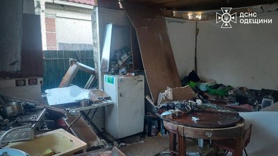 вибух, газовий балон, дснс одещини