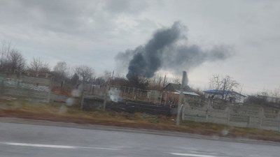 Поблизу Семенівки горіла будівля