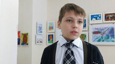 У Тернополі відкрили виставку 10-річного художника У Тернополі відкрили виставку 10-річного художника