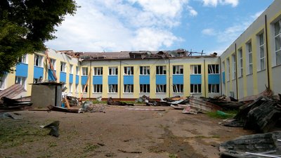 Заклад був пошкоджений вдруге: подробиці атаки РФ по Михайло-Коцюбинському ліцею