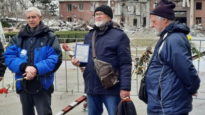 Повномасштабне вторгнення російських військ. У Миколаєві вшанували пам'ять загиблих Повномасштабне вторгнення російських військ. У Миколаєві вшанували пам'ять загиблих