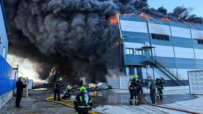 Пожежа на на складах у Броварському районі