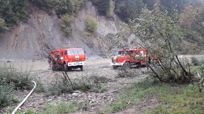 Деревообробний цех горів на Прикарпатті Деревообробний цех горів на Прикарпатті