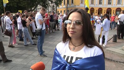 В Одесі пройшла акція на підтримку української мови В Одесі пройшла акція на підтримку української мови