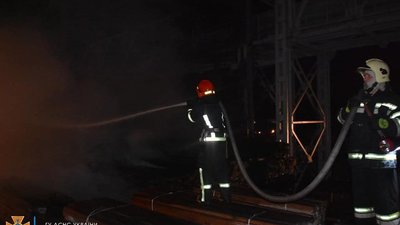 В Одеському порту сталася пожежа В Одеському порту сталася пожежа