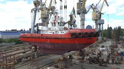 На миколаївському підприємстві завершився ремонт судна "Маршал"