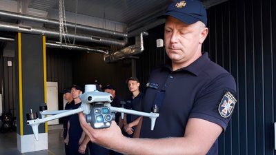 Рятувальник, дрон, Франківськ