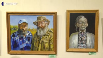 Пейзажі, портрети та абстракцію показав художник із Андрушівки у Житомирі
