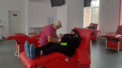 У Вінниці курсанти харківського вишу здали кров для оборонців У Вінниці курсанти харківського вишу здали кров для оборонців