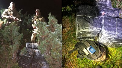 Два рюкзаки з їжею, сигарети та паспорт виявили закарпатські прикордонники на кордоні з Румунією