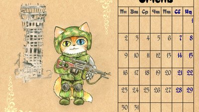 Героїчні котики-українці. Художниця з Дніпра створила патріотичний календар на 2023-ій рік