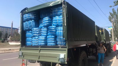 На Луганщину доставили гуманітарну допомогу з Латвії
