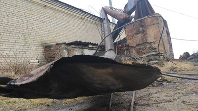 В селі на Волині вітер звалив димар шкільної котельні