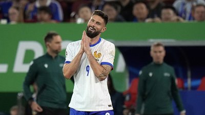 Олів'є Жиру, форвард збірної Франції на чемпіонаті Європи-2024 з футболу.