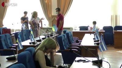 Херсонські депутати бойкотували засідання міськради Херсонські депутати бойкотували засідання міськради