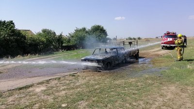 На Херсонщині згорів автомобіль