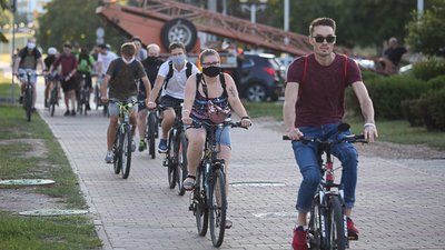 У Білорусі затримали людей, які вийшли на "велопробіг єдності"