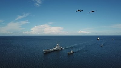 У Чорному морі відбулися навчання корабельно-десантної групи ВМС