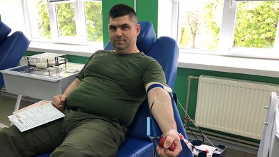 Волинські нацгвардійці здали кров для поранених військових