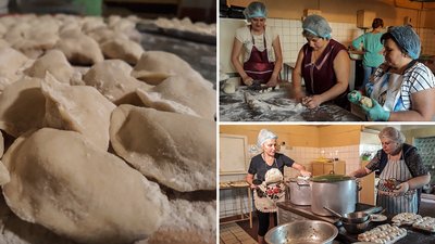 У Кропивницькому ліплять понад 100 кілограмів вареників на день. Кому відправляють У Кропивницькому ліплять понад 100 кілограмів вареників на день. Кому відправляють