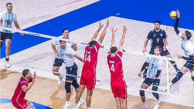 Волейбольний матч на світовій першості Франція — Аргентина за вихід у плейоф