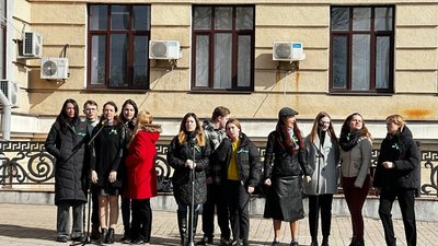 Як Запоріжжя долучилося до Дня Державного гімну Як Запоріжжя долучилося до Дня Державного гімну