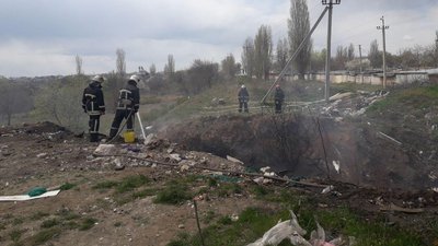 У Кропивницькому горіло несанкціоноване сміттєзвалище У Кропивницькому горіло несанкціоноване сміттєзвалище