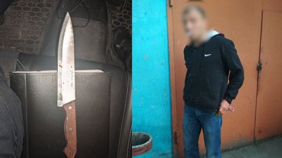 У Рівному чоловік гуляв із ножем. Поліція попередила про застосування зброї