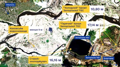 Рівень води на ЗАЕС у серпні 2023