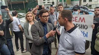 Друкарня Фесенка: мешканці Одеси вкотре вийшли на акцію протесту Друкарня Фесенка: мешканці Одеси вкотре вийшли на акцію протесту