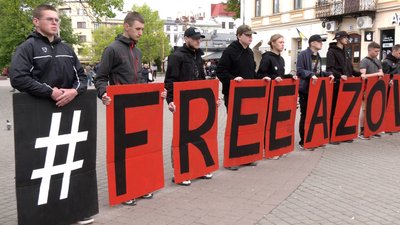 Акція на підтримку військовополонених. Івано-Франківськ Акція на підтримку військовополонених. Івано-Франківськ