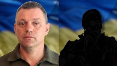 Полеглий військовий з Чернівців Віталій Остапчук та фото Валерія Івакова приховано