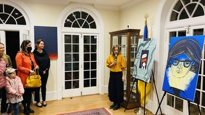 У Вашингтоні проходить виставка українських ілюстрацій про війну "Impressions of War" У Вашингтоні проходить виставка українських ілюстрацій про війну "Impressions of War"
