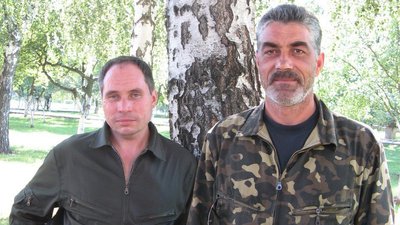 Льотчик-герой із Миргорода Степан Чобану з другом Льотчик-герой із Миргорода Степан Чобану з другом