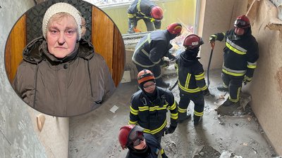 Рятувальники на місці вибуху в багатоквартирному будинку в Харкові