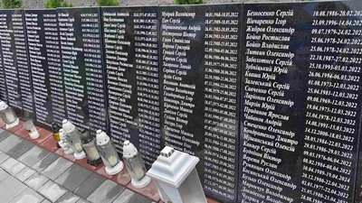 "Пам’ять жива". Імена загиблих на війні кропивничан викарбували на гранітних плитах пантеону на Тернопільщині "Пам’ять жива". Імена загиблих на війні кропивничан викарбували на гранітних плитах пантеону на Тернопільщині