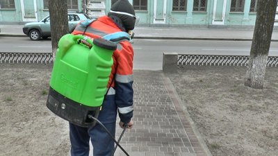 Дезінфекція парків та скверів у Полтаві Дезінфекція парків та скверів у Полтаві