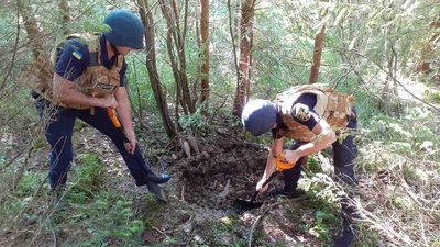 31 мінометну міну виявили рятувальники в місці проходження Лінії Арпада на Закарпатті